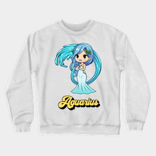 Aquarius Astrology Zodiac Signs Crewneck Sweatshirt